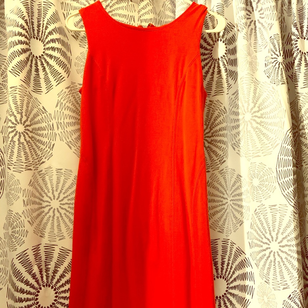 Banana Republic Solid red dress, knee length